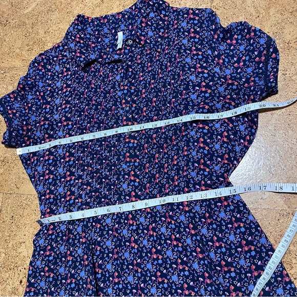 Mountain Khakis Wild Flower Pintuck Rayon Dress In Twilight Print Sz M - Picture 14 of 15